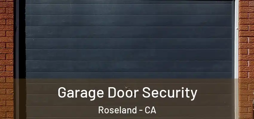  Garage Door Security Roseland - CA